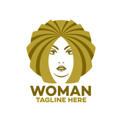Modern logo beauty and beautiful woman. Vector illustration.