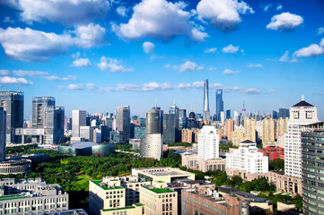 Fototapeta na wymiar Shanghai Lujiazui Pudong China cityscape