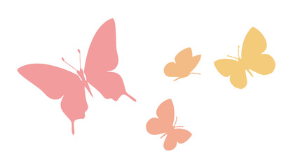 蝶のシルエット