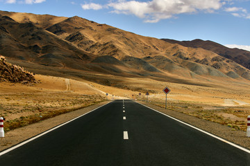 Beautiful asphalt road in the mountains