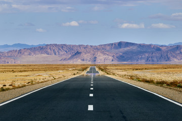 Beautiful asphalt road in the mountains