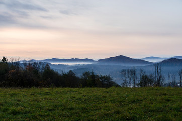 Bieszczady mgły