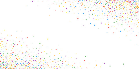 Festive confetti. Celebration stars. Rainbow confe