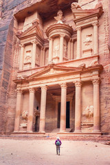 The Treasury temple (Al Khazneh), Petra Jordan