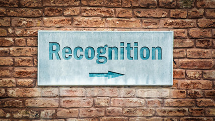 Fototapeta premium Street Sign to Recognition