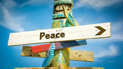 Street Sign to Peace