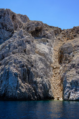 Fototapeta na wymiar Cliffs of St. Grgur island, Croatia