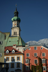 the Saint Nikolaus parish church in Hall in Tirol, Austria