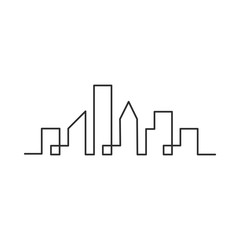 Modern city skyline concept vector illustration design 