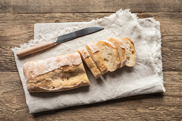 Ciabatta Homemade Bread - obrazy, fototapety, plakaty