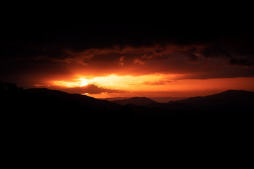 Fiery Sunset