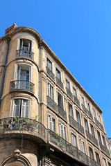 Fototapeta na wymiar Old town houses - Hyeres - Provence - FRANCE