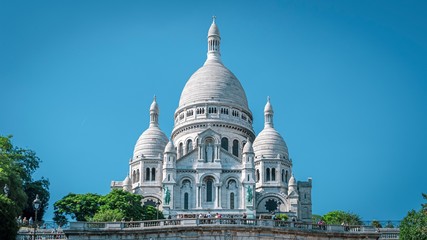 Fototapeta premium Basilique du Sacré-Cœur, Montmartre, Paris, France 