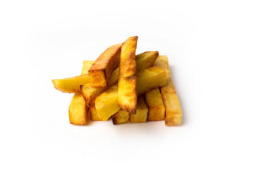 French fries on a white background isolate