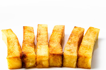 French fries on a white background isolate