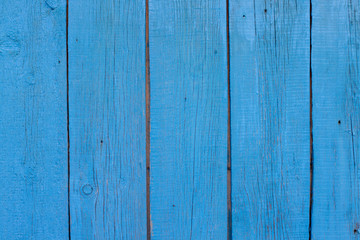 blue old wooden planks background