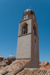 Croatia, Dubrovniks Clock tower, located at the very end of Stradun