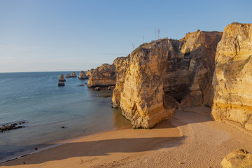 Coast of Lagos, a town located in the Algarve, south of Portugal.