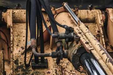 Hydraulik an altem Bagger
