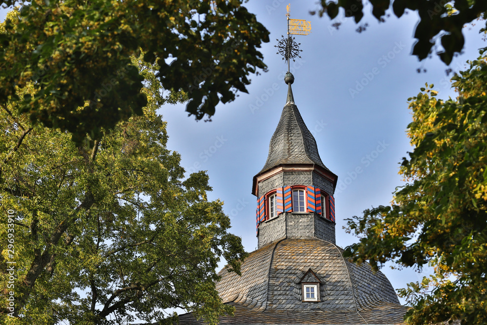 Wall mural siegen upper castle historic city siegen germany