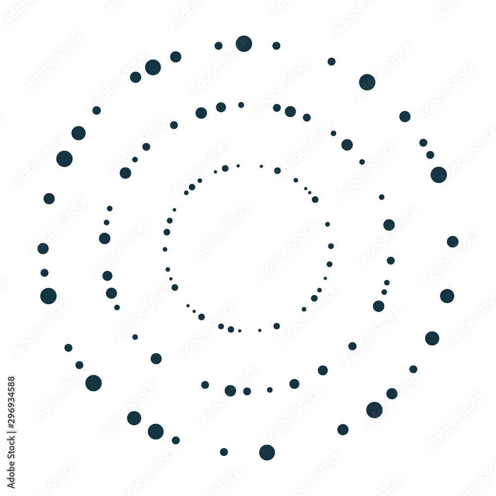 Poster circle geometric frames or borders that formed by circle.
