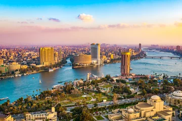Abwaschbare Fototapete Stadtbild der Stadt Kairo © Givaga