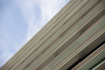 Skyscraper Business Office, blue sky background, Corporate buildings