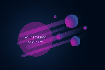 Abstract futuristic space background or banner.
