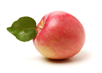 Red apples isolated on white background