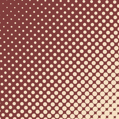 Halftone dots background, square composition - illustration