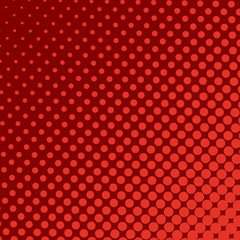 Halftone dots background, square composition - illustration