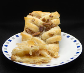 Nuts sweet breadroll , nuts  pie, typical from Poland