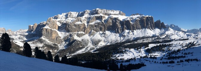 sella stock italy dolomites rock mountain peak