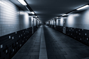 interior of subway station