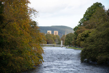 Infirmary Bridge and Inverness Cathedral closeup
