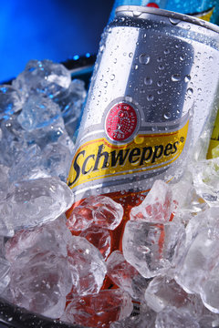 Can of Schweppes, Swiss carbonated soft drink