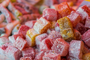 asian or eastern candy on local market