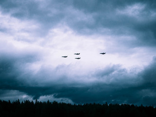 airplane flying in the sky
