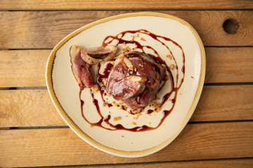 duck breast with delicious sauce