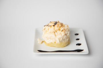Spanish typical sepia and potato top