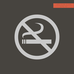 No smoking sign. No smoking area icon.