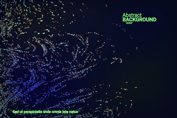 Multicolored confetti dots