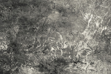 Black and white abstract textured wall background