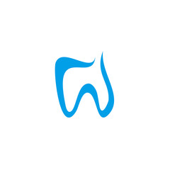 Dental care logo design vector template