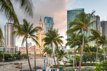 Fototapeta na wymiar Miami, Florida, USA Cityscape