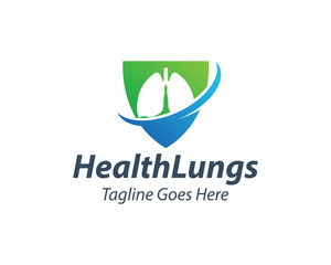 Creative Lungs Care logo Template, Healthy Lungs logo design