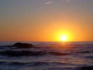 Plakat Sonnenuntergang am Stillen Ozean Bundesstaat Oregon
