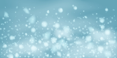 Snowflakes, snowfall.