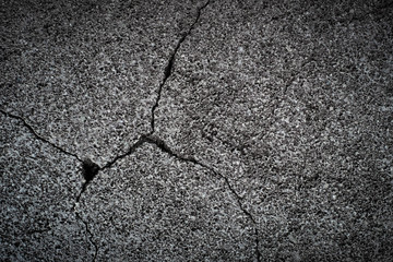 Obraz premium Grey concrete wall texture with rough texture and big crack