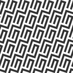 Geometric seamless vector pattern including traditional korean motive with typical lines and elements